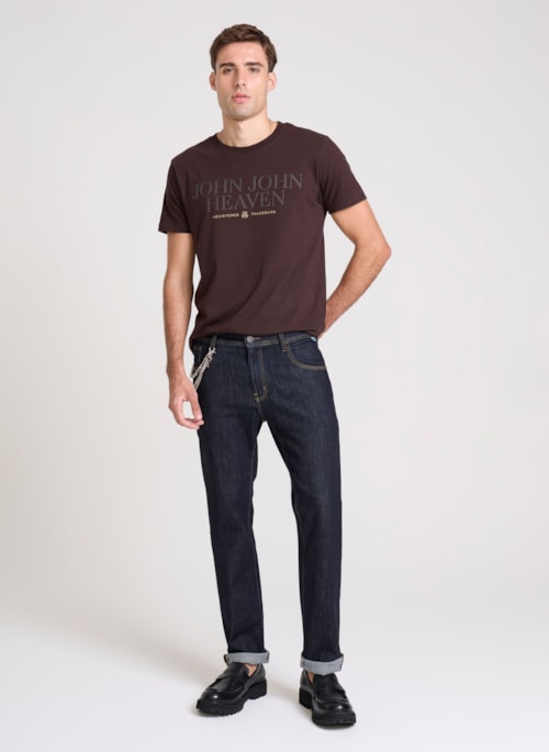 Calça Jeans Regular Fit Raw Denim John John Masculina