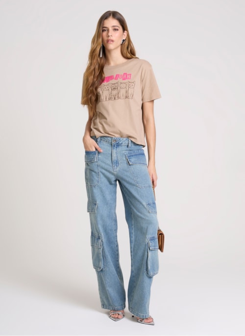 Calça Jeans Relaxed Fit Blaine John John Feminina