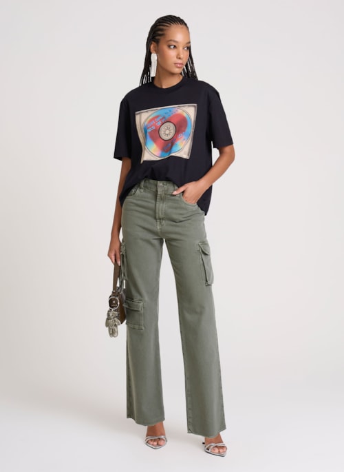 Calça New Wide Cleveland Green John John Feminina