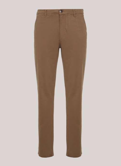 Calça Regular Fit Chino Portland Bege Escuro John John Masculina