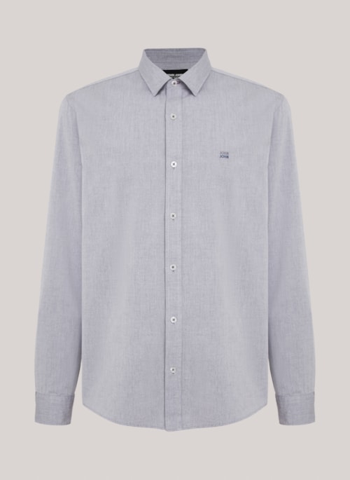 Camisa Regular Fit Chambray Blue John John Masculina