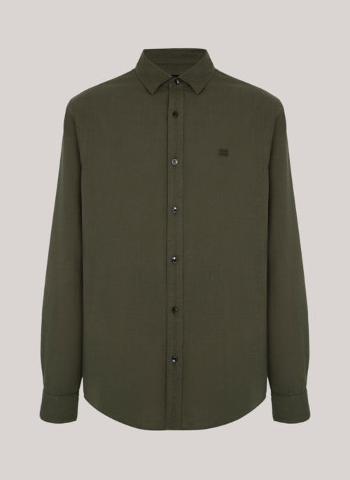Camisa Regular Fit Rustic Green John John Masculina