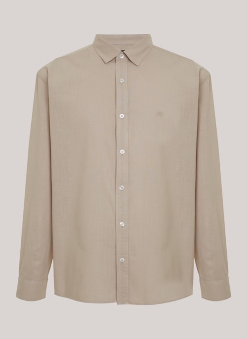 Camisa Relaxed Fit Cotton Sand John John Masculina