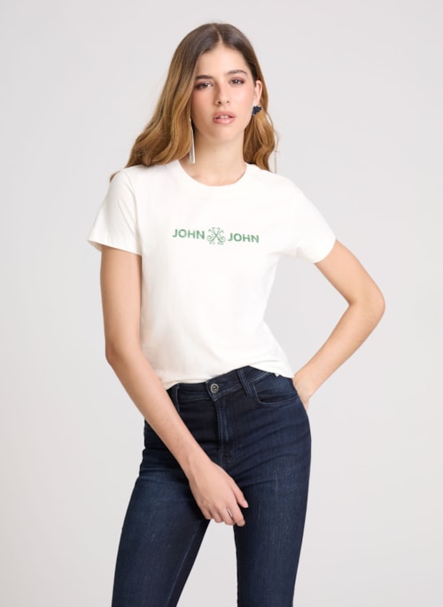 Camiseta Basic Off White John John Feminino