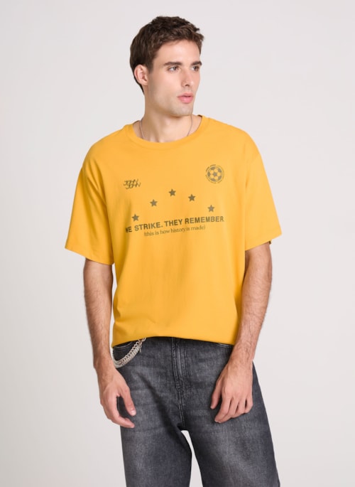 Camiseta Box Strike Amarelo John John Masculino
