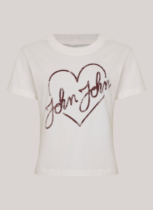 Camiseta Justa Love Off John John Feminina