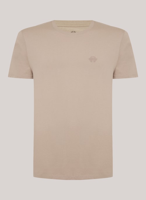 Camiseta Regular Fit Light Transfer Bege John John Masculina