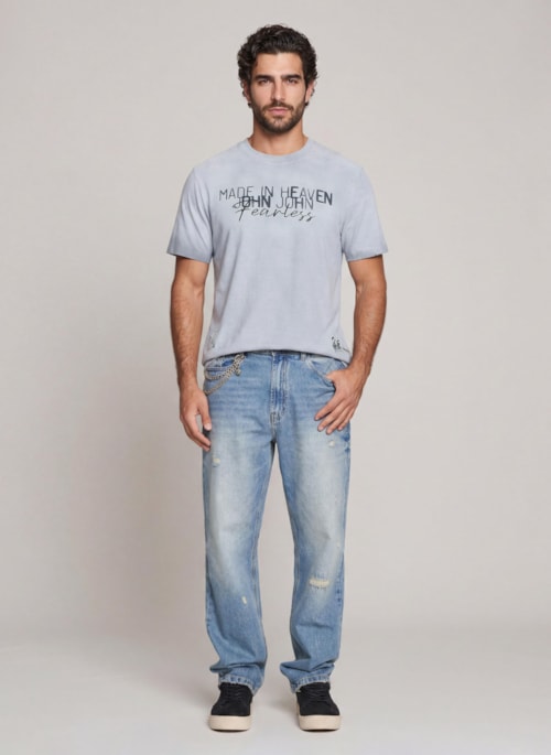 Camiseta Relaxed Fit Jhn Fearless John John Masculina