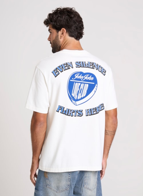 Camiseta Relaxed Fit Silence Flirts John John Masculina