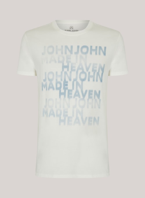 Camiseta Slim Fit Downtown Off White John John Masculina