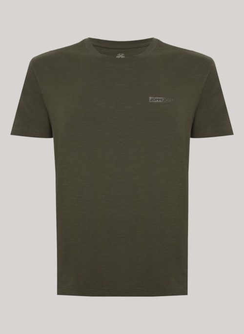 Camiseta Slim Fit Flamê Verde John John Masculina