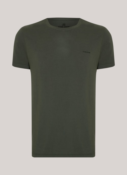 Camiseta Slim Fit John Soft Militar John John Masculina