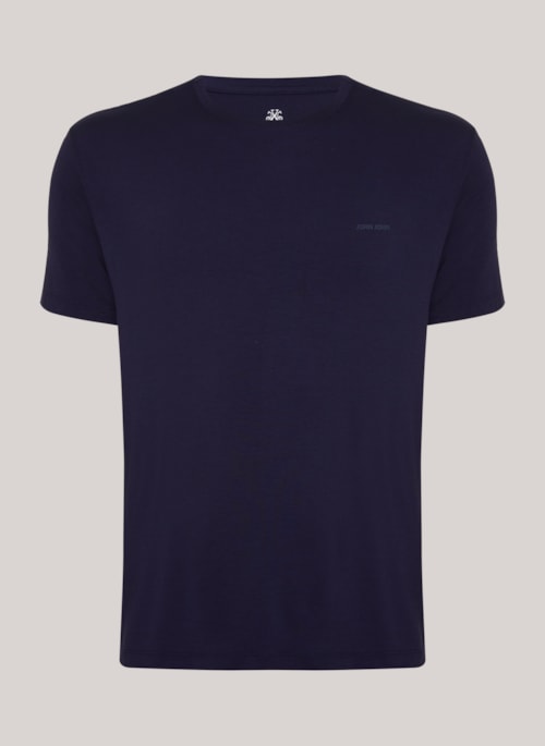 Camiseta Slim Fit Visco Marinho John John Masculina
