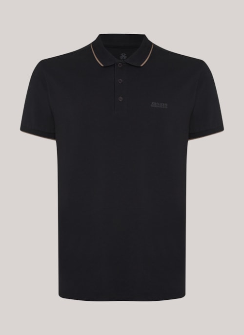 Polo Regular Fit Vince Black John John Masculina