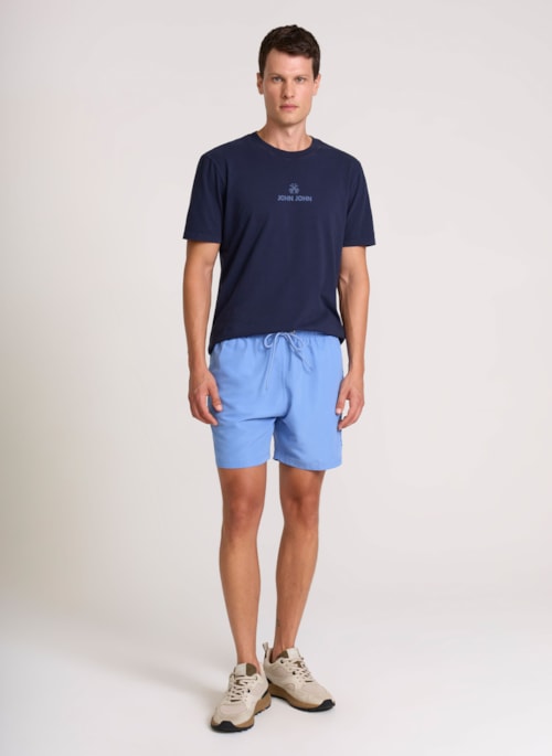 Shorts Reto Fiji Light Blue John John Masculino