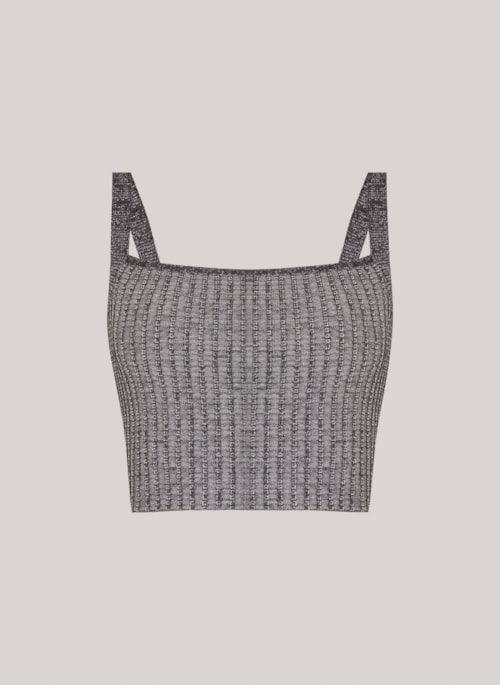 Top Cropped Lia Silver John John Feminino